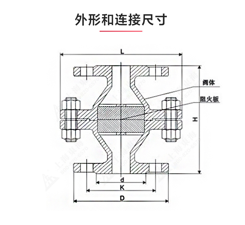 GZW-1不銹鋼管道阻火器_產品結構圖.jpg